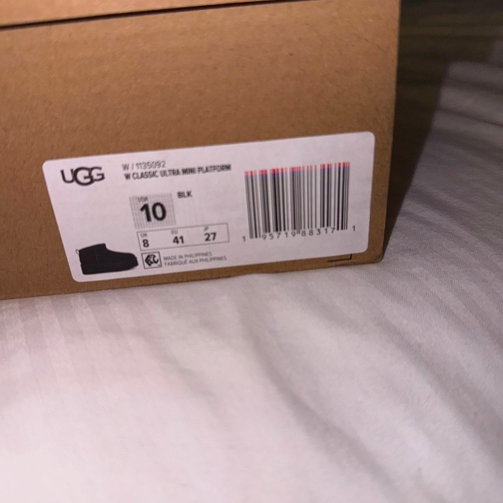 UGG Black Ultra Mini Platform Boots
